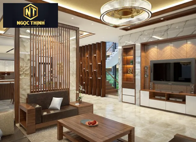 Decor vách ngăn phòng khách - NỘI THẤT NGỌC THỊNH Decor vách ngăn phòng khách - NỘI THẤT NGỌC THỊNH